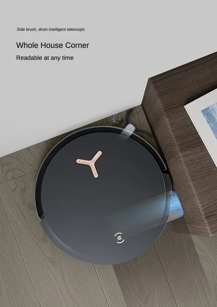 روبوت تنظيف الأرضيات الأسطوانية Ecovacs X8pro plus مع كنس ومسح مدمج، وتنظيف أوتوماتيكي بالكامل