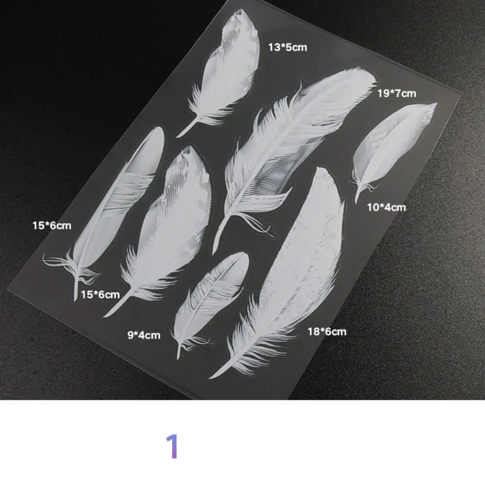 

Универсальные автомобильные модифицированные автомобильные наклейки с перьями, милая наклейка на автомобиль, задняя наклейка на багажник, дверь