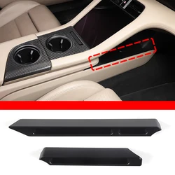 Consola Central de aleación de aluminio para coche, accesorios de modificación de almacenamiento para Porsche Taycan 2019-2022