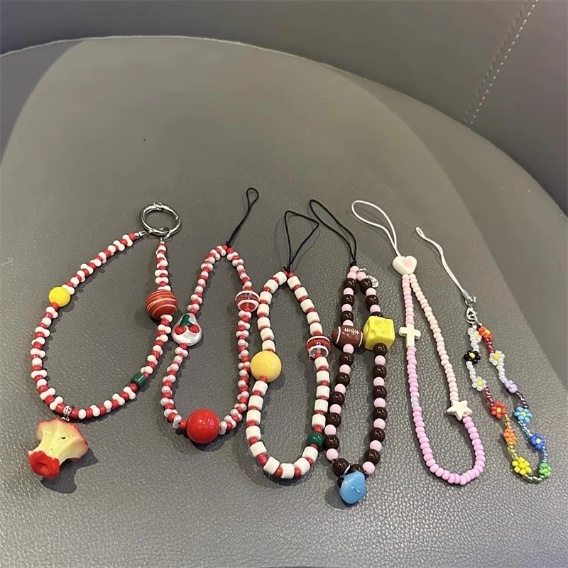 

Подвеска Ins Flower Cherry Puppy, ремни для телефона, подвеска для ключей от машины, чехол для наушников, подвесные украшения, ремешок для телефона