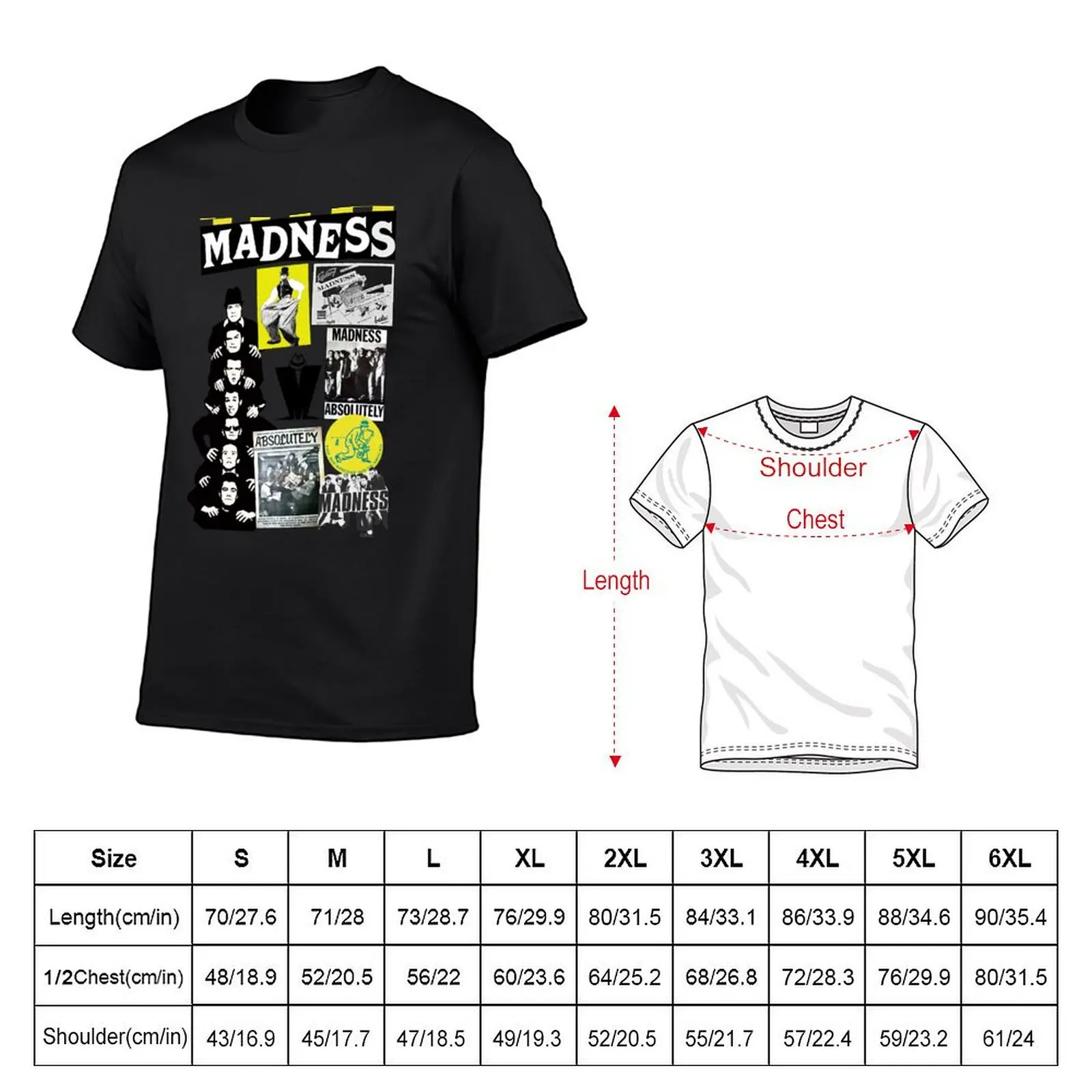 absolutely The madness retro band gift for fans T-shirt oversizeds sublime mens graphic t-shirts funny