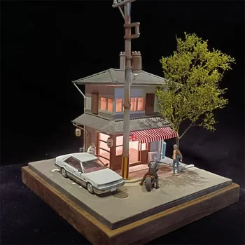 ** Pre-order ** 1:64 Led lights Dioramas shop and road models