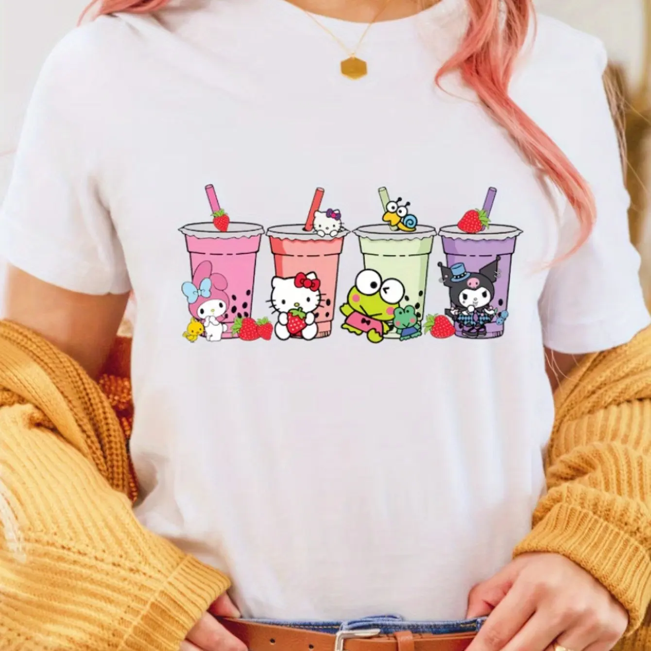 

For Hello Kitty Small Version T-Shirt for Attracting Wealth