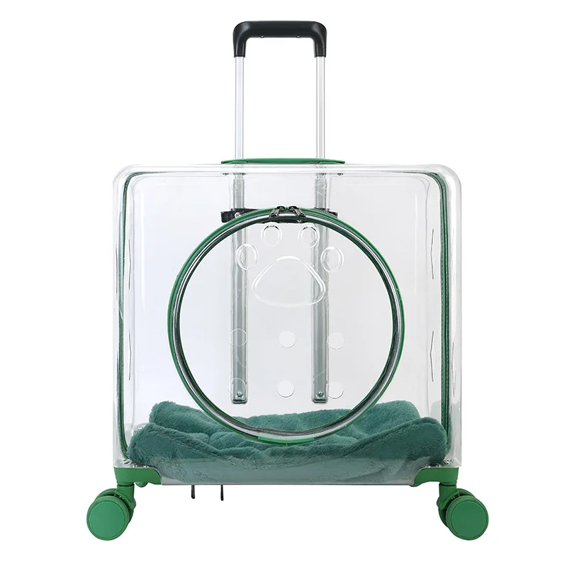 

Pet trolley case, multi-functional outdoor breathable cat case, large-capacity cat and dog transparent pet case