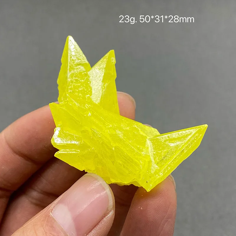 100% natural Burmese yellow natural sulphur ore rough crystal gemstone specimens