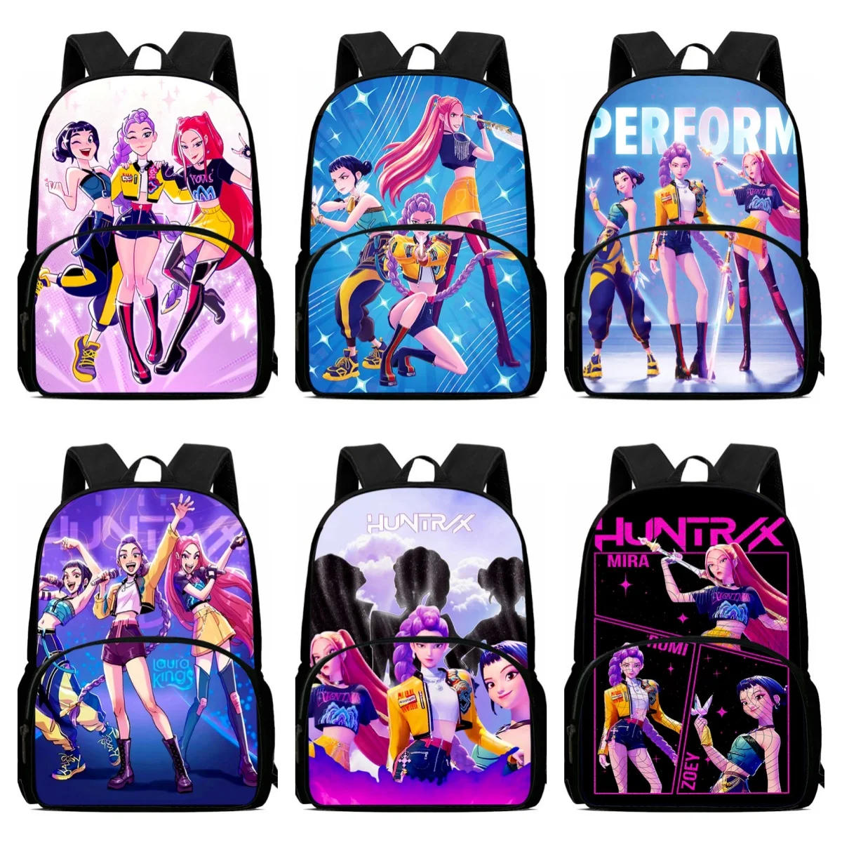 Sacs d'école de dessin animé pour garçons et filles, sac à dos d'école K-Ppop 38-52 de 15 pouces avec pochette avant, sac à dos léger pour enfants, meilleur cadeau