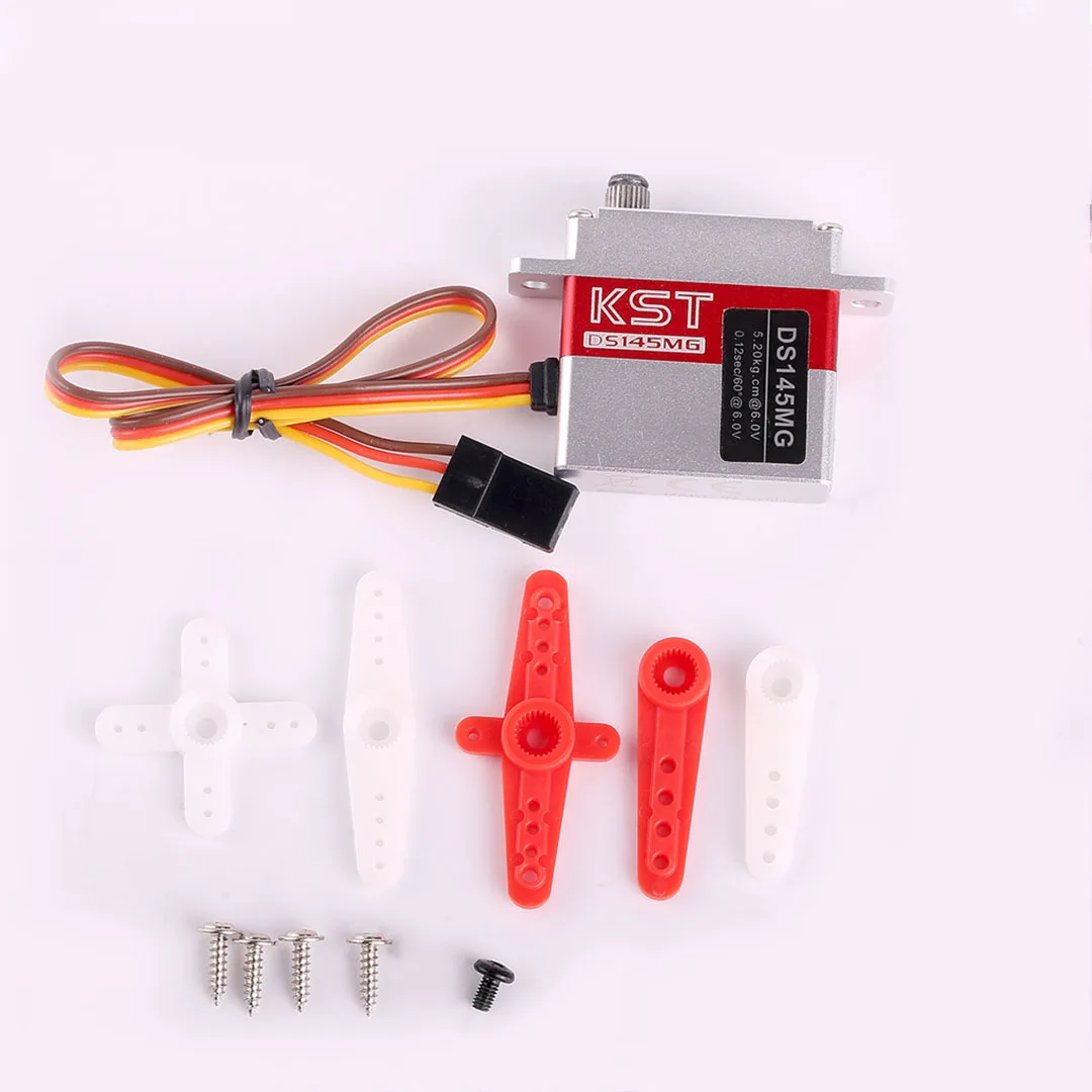 KST DS145MG – servomoteur numérique à engrenage métallique de haute précision, 6V, 5kg, réponse en 0,12 secondes pour voiture RC, bras de Robot, bateau, hélicoptère, planeur d'aile
