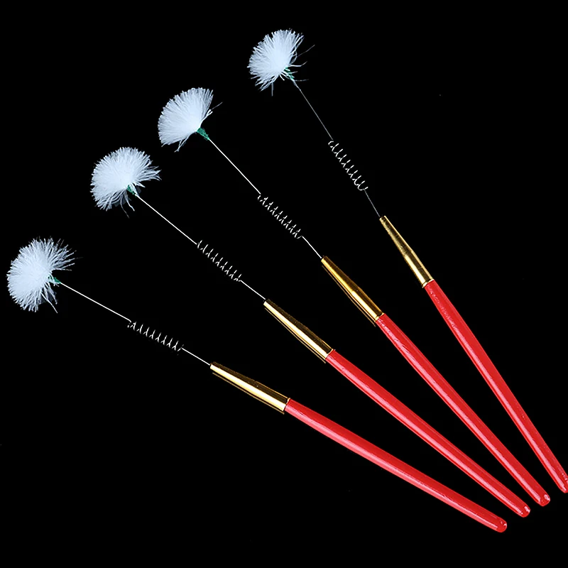 1PCS Goose Feather Earpick Wax Remover Curette Adult Wooden Handle Ear Dig Tools Spoon Cleaner Stick Health Care