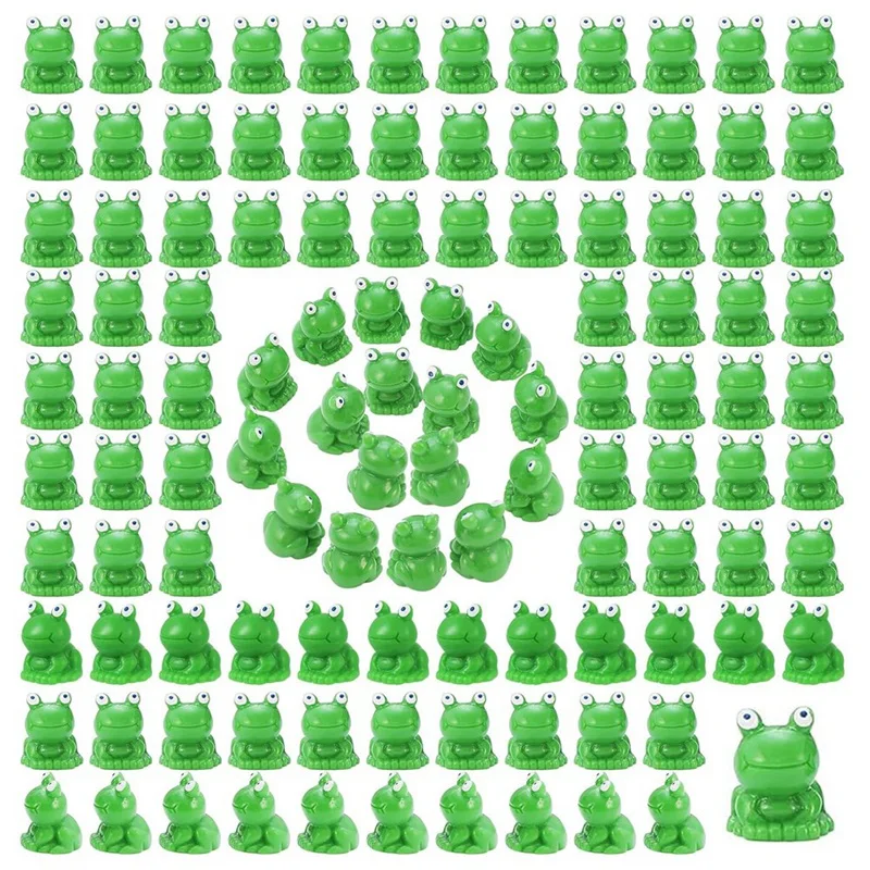 

DIY Craft Mini Resin Frogs, 220 Pcs Miniature Figurines For Garden Moss And Landscape Decor