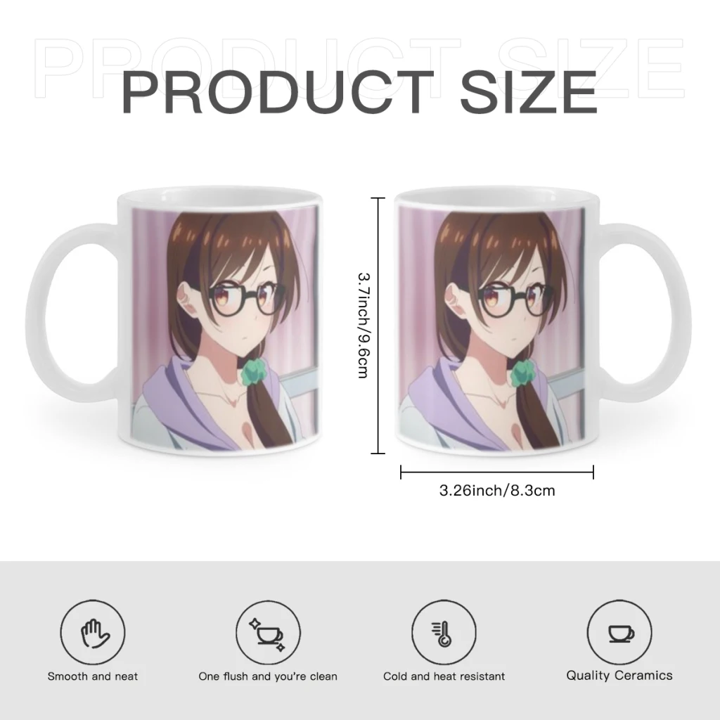 Rent A Girlfriend Classic Vintage Free shipping Ceramic Cup Coffee Oatmeal Breakfast Cup Creative Personality Mug