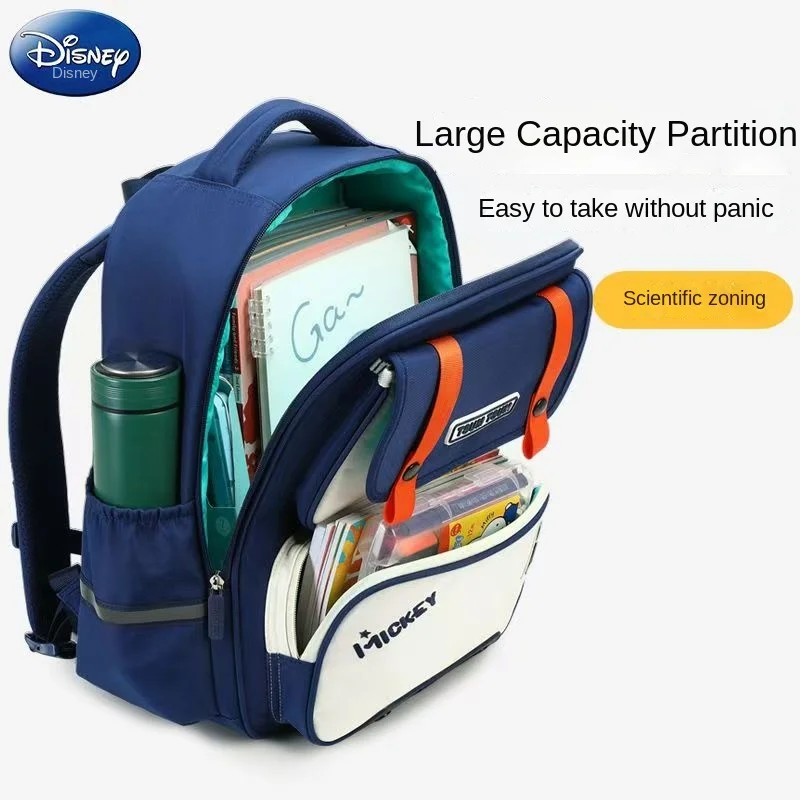 Disney New School Bag For Boy Girl Grade 1-4 Primary Student Shoulder Orthopedic Backpack Large Capacity Water Proof Mochilas
