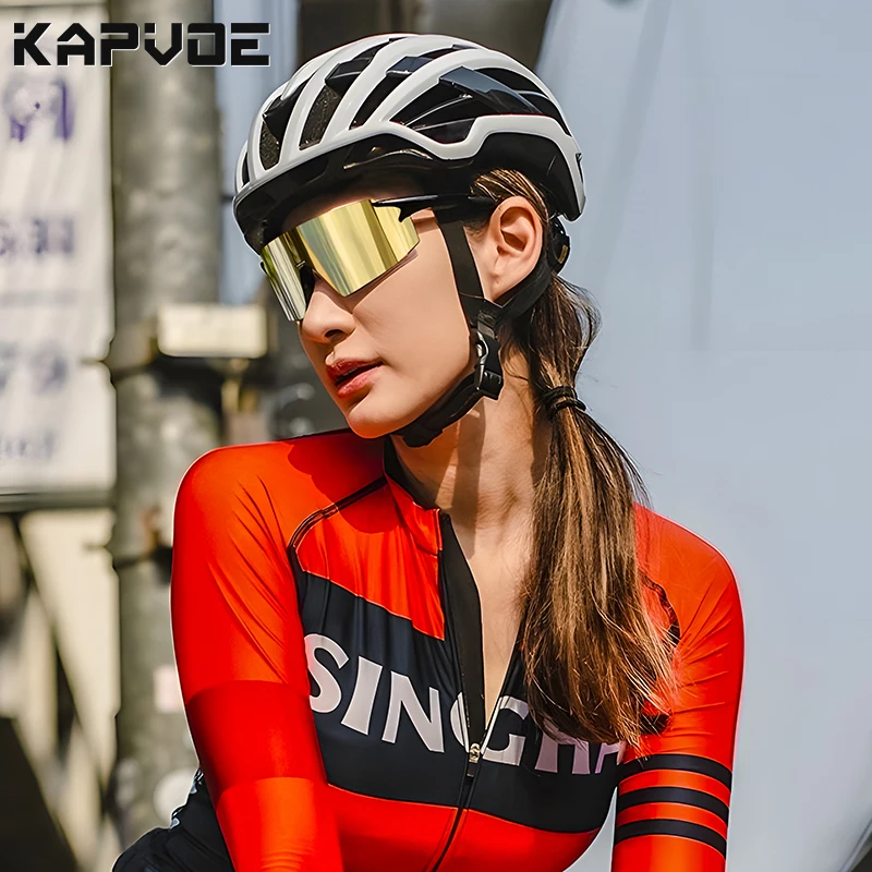 Kapvoe Cycling Sunglasses Fashion for Men Bike Glasses Cycle Women Sports Bicycle MTB Fishing Hiking Riding Eyewear UV400