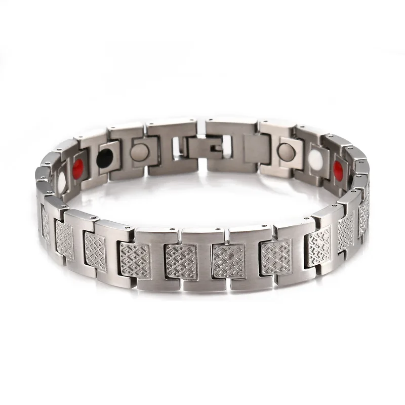 Stainless Steel Crocodile Fish Scale Bracelet Men Street Trendy Hip Hop Punk Gothic Cross Border Hot Selling Fashion Jewelry