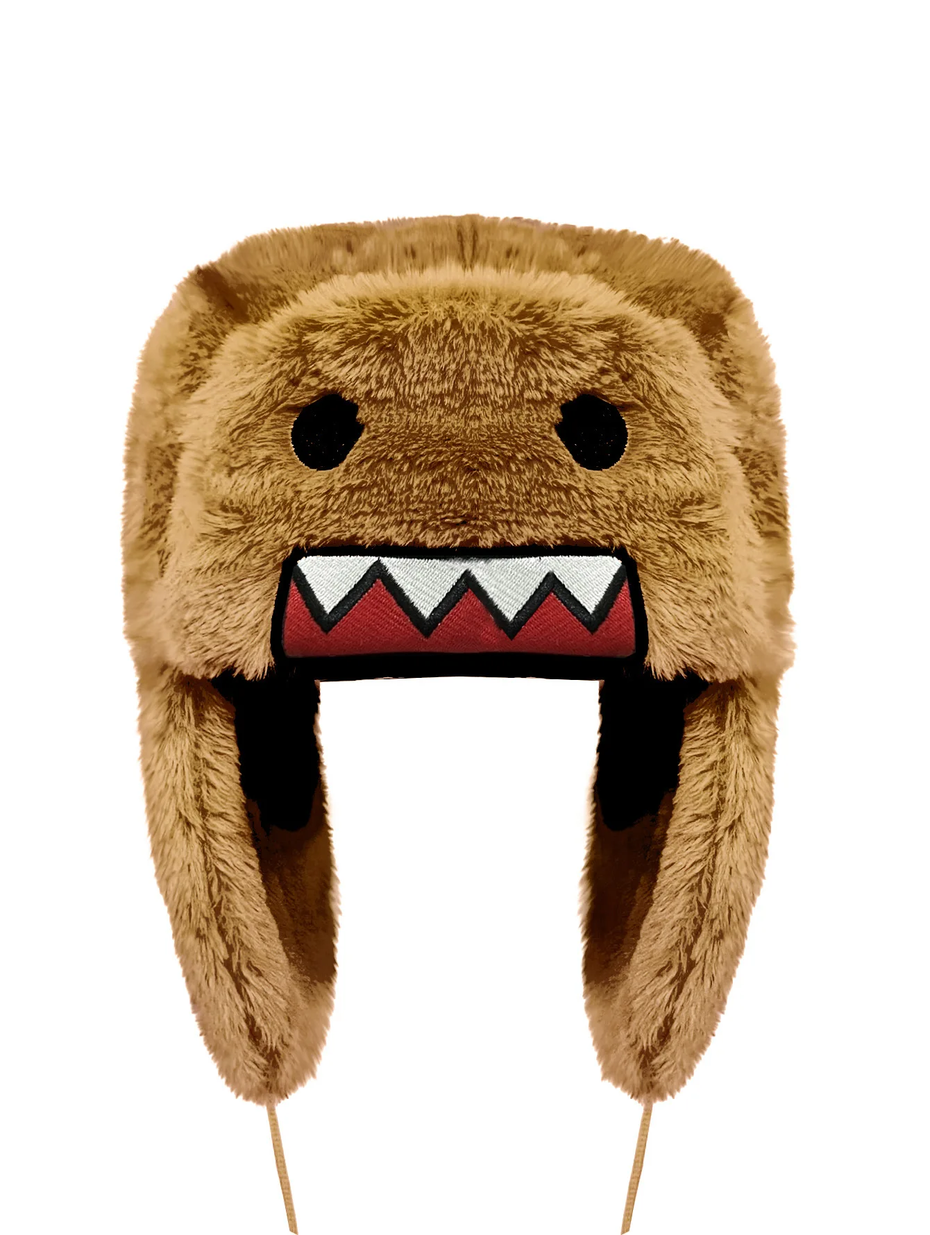 Domo Kun Sprint Autume Brown Hat Ushanka Hat Cute Winter Hat for Boys Girls Kids Cartoon Anime Cap Gorras