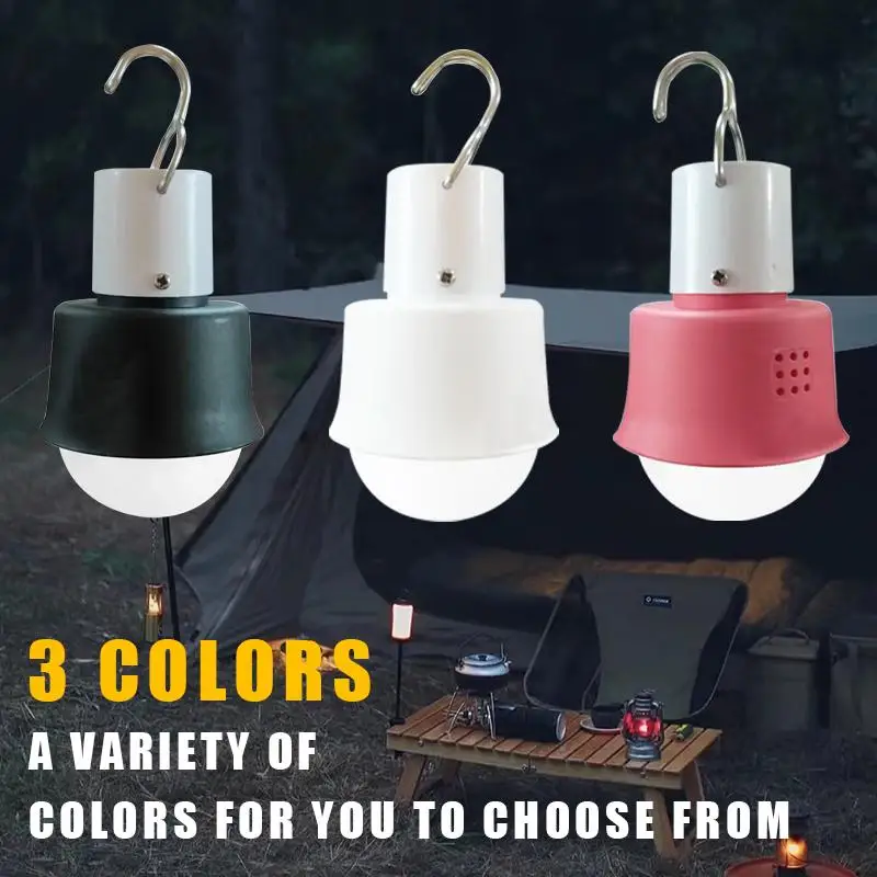 Here comes the super practical LED energy-saving bulb with a hook! USB rechargeable, 10W power, it's so convenient for outdoor l