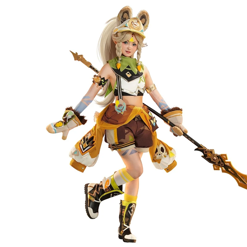CosMi gorąca gra Genshin Impact Kachina przebranie na karnawał wspaniałe eleganckie mundury bojowe karnawałowe przyjęcie do odgrywania ról odzież S-XL