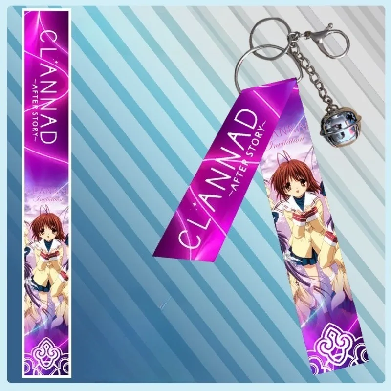 CLANNAD Gantungan Kunci Pita Perifer Anime Furukawa Nagisa Ibuko Hadiah Dekorasi Liontin Gantungan Kunci Hutan Tebu