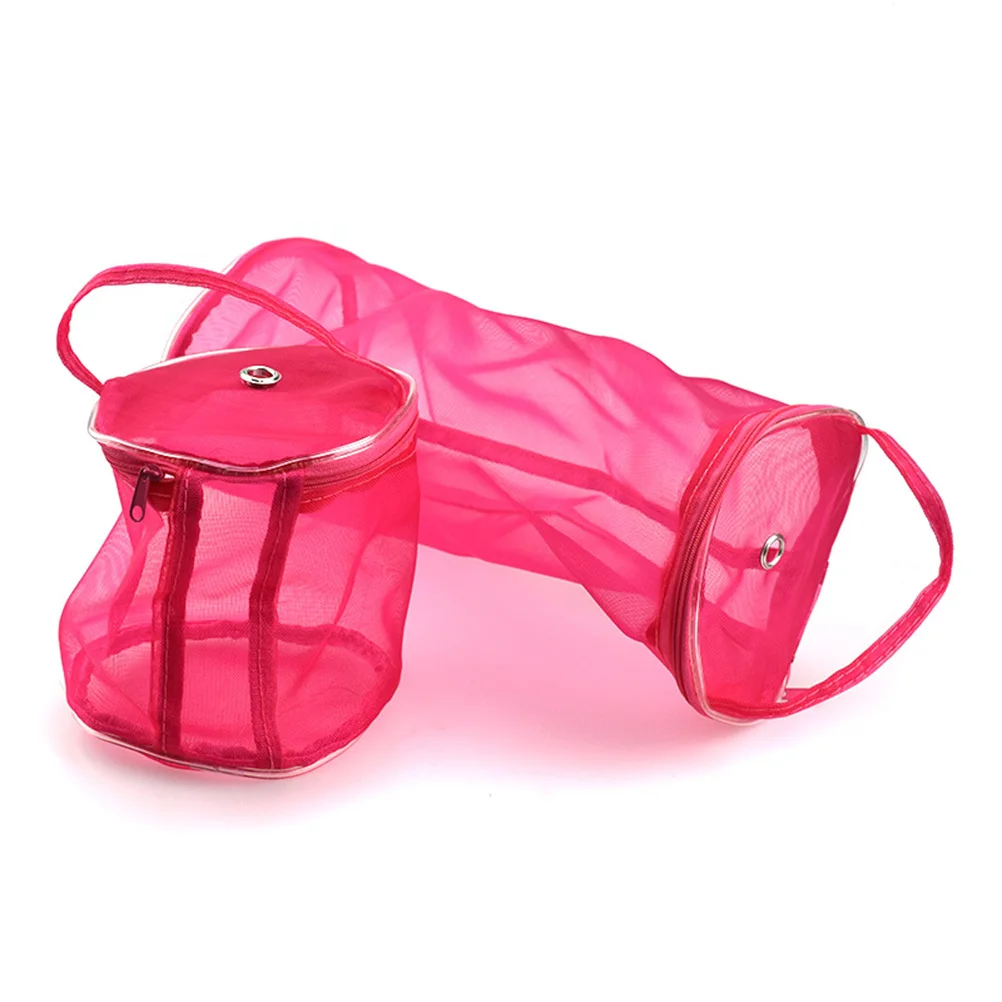 

Knitting Yarn Storage Bag Size L Rose Red Natural Material Lightweight Tote Organizer Wool Holder for Travel Knitting