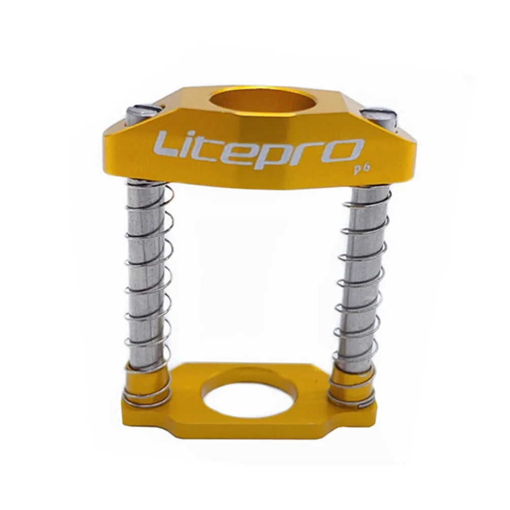 Litepro Folding Bicycle C Buckle Parallelizer Twist Rotary For Brompton Bike Handle Faucet Aluminum Alloy Spring Hinge Clamper