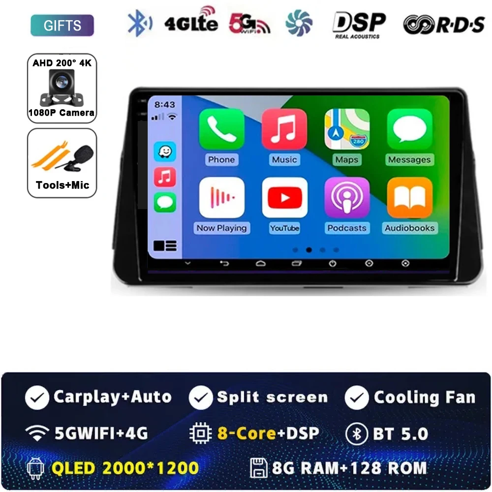 Android 15 Carplay Auto Voor NISSAN MICRA KICKS 2017 2018 2019 Autoradio Multimedia Video Player Navigatie GPS Geen 2Din 2 Din 4G