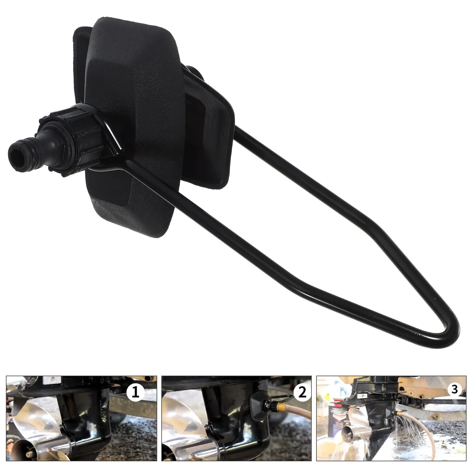 

Outboard Motor Muff Boat Accessories Marine Engine Flusher Practical Use Bright Looking Portable Storage Effortless Operation