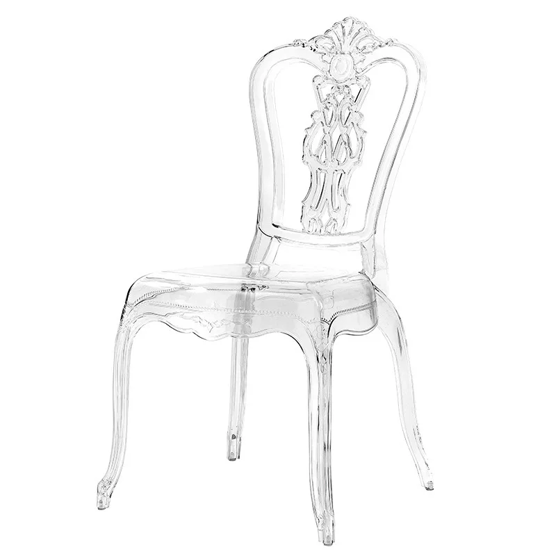 

Mirror Chair Crystal Wedding Acrylic Transparent Princess Wedding Hall Banquet Hotel Outdoor Lawn Chair