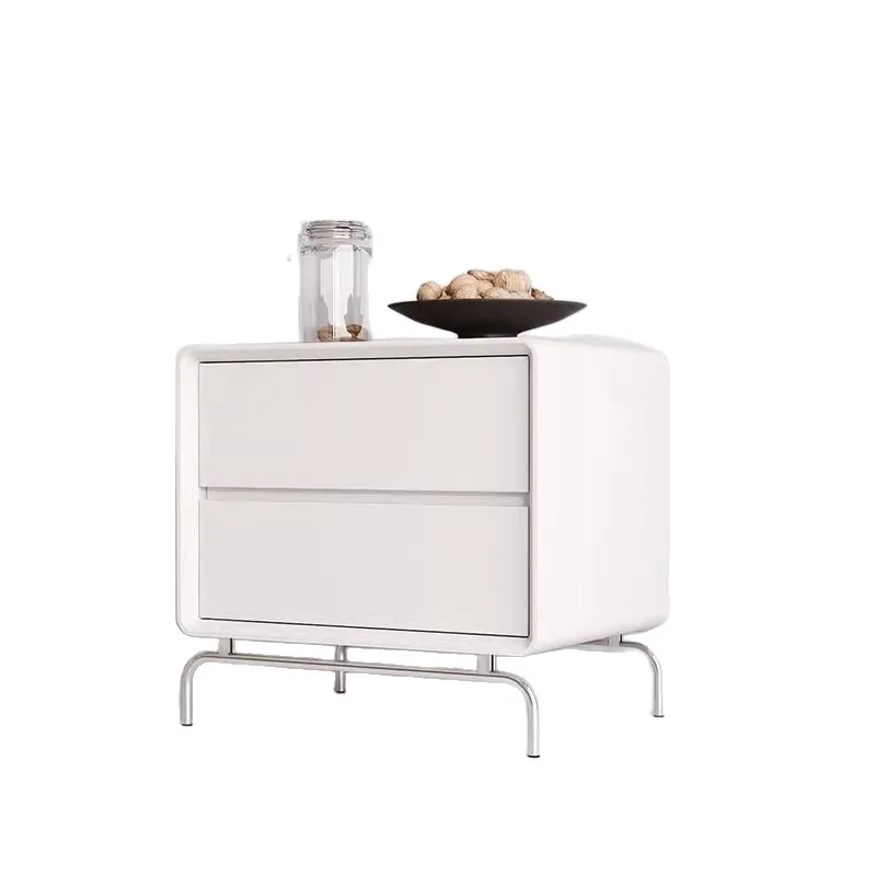 

Bedroom solid wood black bedside table simple modern storage bedside table light luxury high-end creative home locker