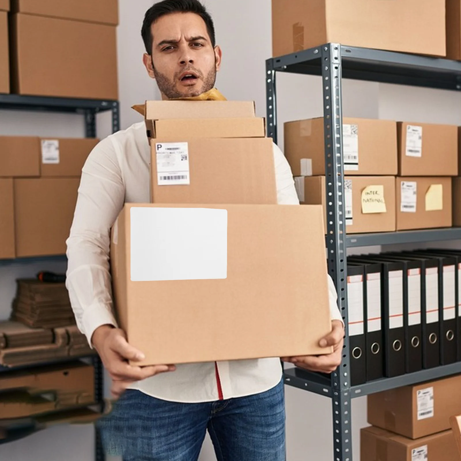 1 Roll Printable Label Sticker Thermal Paper Self Adhesive Blank Labels For Name Price Express Plant Tags Reusable