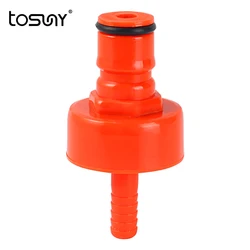 Home Brew Plastic Carbonation Cap Line Cleaning Cap Connect with Ball Lock Used for Soda Water Beer Pet Bottle Carbonation Tool