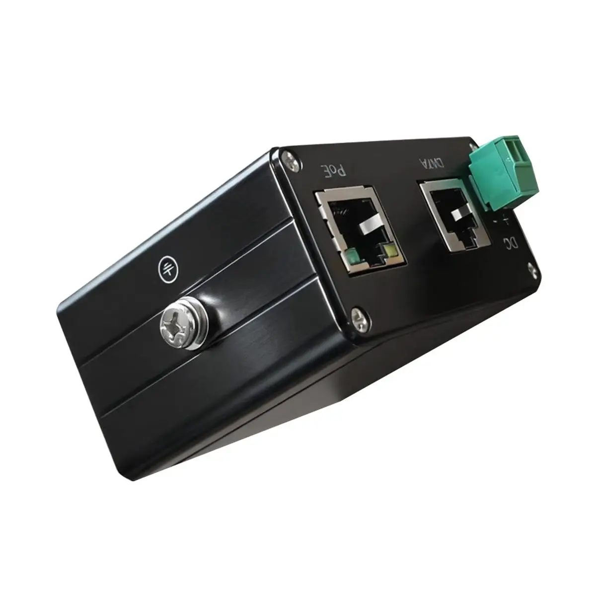 Inyector PoE directo de grado Industrial, 30W, 2,5G, 0,6a, 44-57V CC, entrada/salida, inyector POE pasivo Industrial