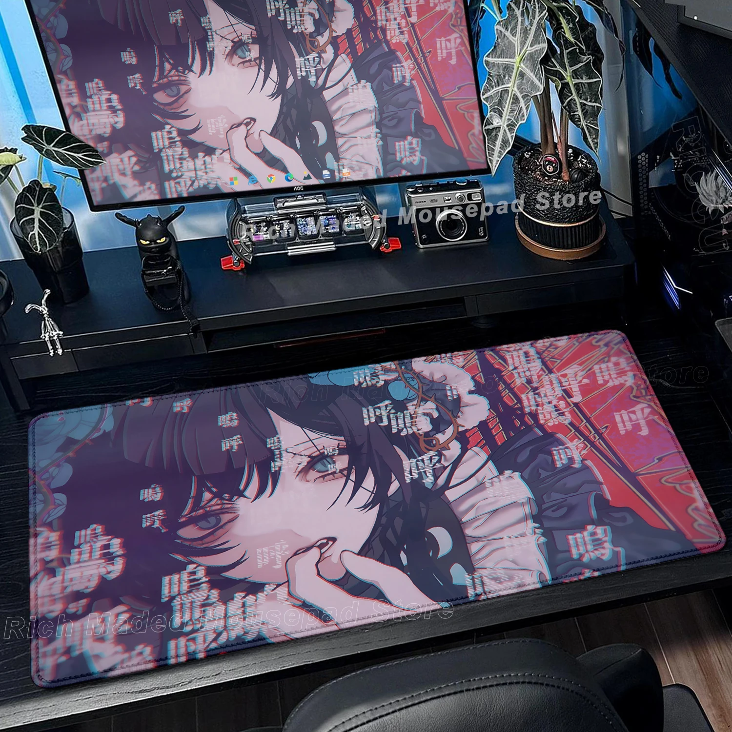 

Anime Mousepad A_ado Rubber Lock Edge Mouse Pad Computer Desk Mat Office Accessories Virtual Idol Kawii Keyboard PC Cabinet Pad
