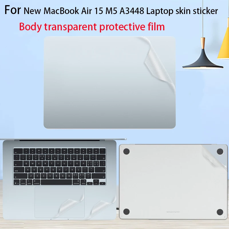 

Наклейка-скин для нового MacBook Air 15 M5/M4 (A3448/A3241), защитная пленка для корпуса компьютера (A3114/A2941), виниловая пленка от царапин