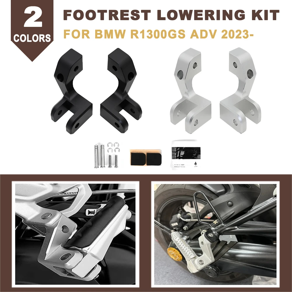 

Motorcycle Passenger Footrest Lowering Kit Footpeg Foot Pedals Relocation For R1300GS R 1300 GS R1300 GS ADV 2023 2024 2025