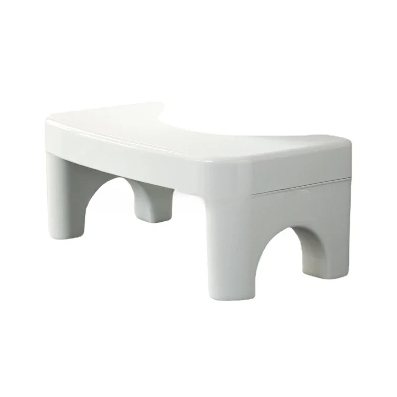 Bathroom Toilet Step Stool White Plastic Small Low Design Stool Squatty Potty Modern