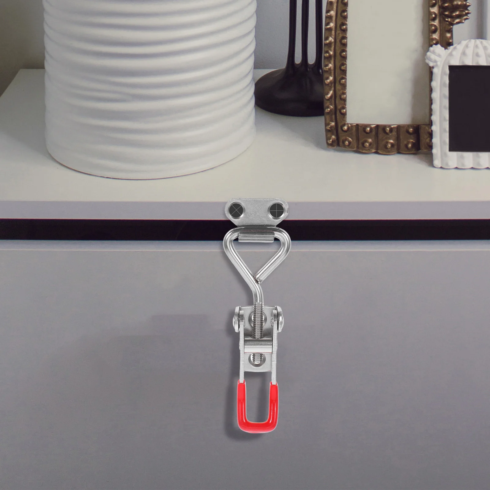 

2Pcs Stainless Steel Adjustable Toggle Latch Clamp Heavy Duty Door Lock Bolt for Cabinets Boxes Gates Security Hardware