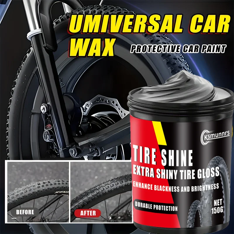 Motorcycle black tire bright wax, motorcycle and bicycle tire renewal, durable gloss enhancer, make tires like new, long-lasting