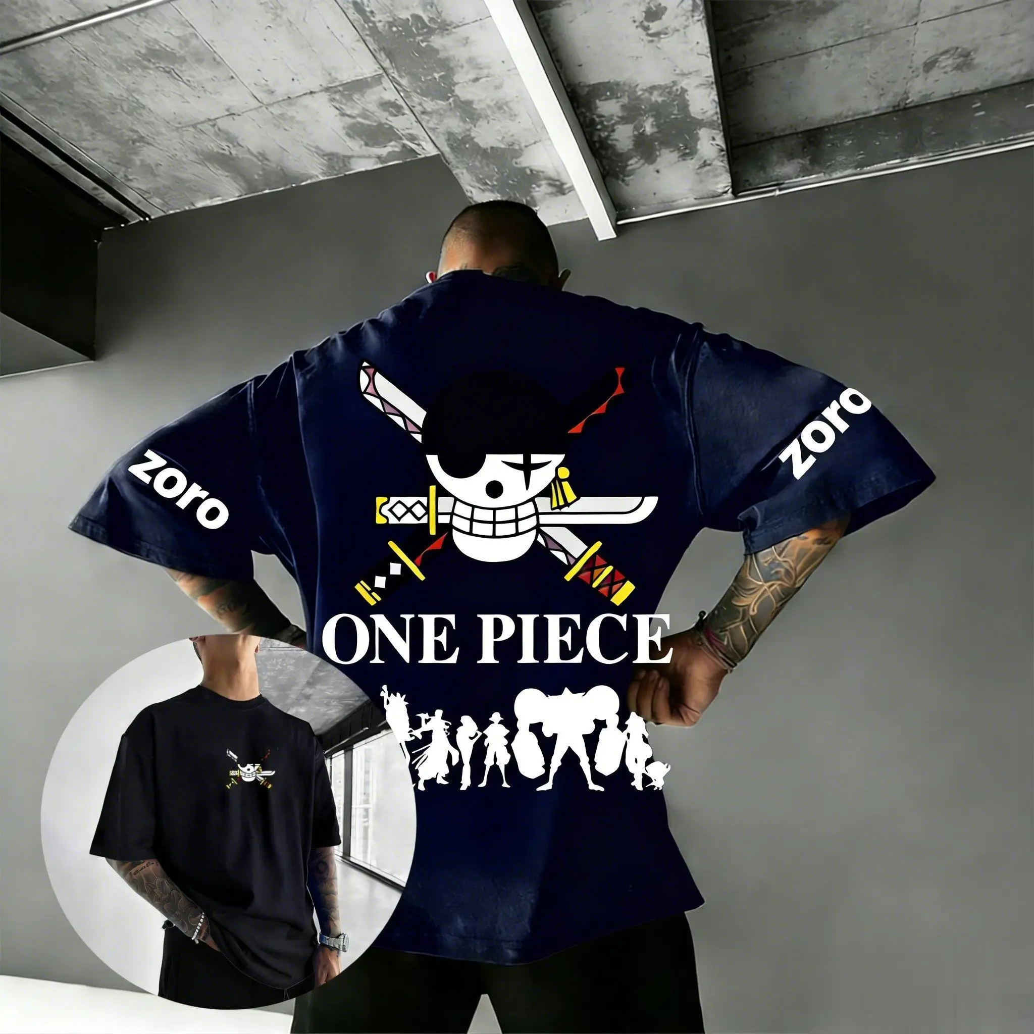 One Piece Anime Zoro T Shirt Men Women 2026 Summer New Cotton Short Sleeve Tops Streetwear Casual Graphic Tee Cartoon Print Y2k