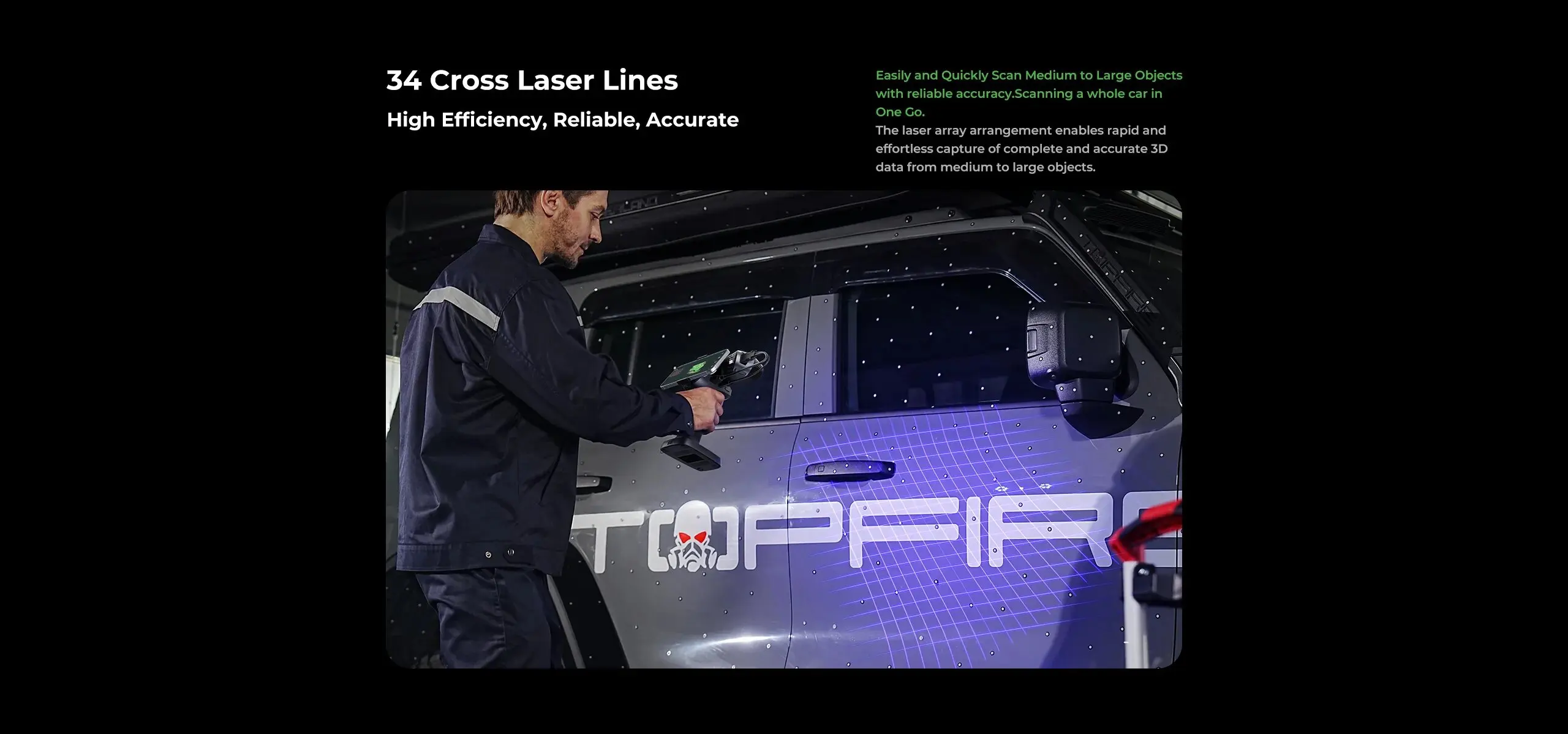 Creality Scanner Raptor X&Creality Handle Scanning Bridge 3D Scan Triple-in-one 34+7 Blue Laser NIR Light 0.02 Mm Accuracy 60fps