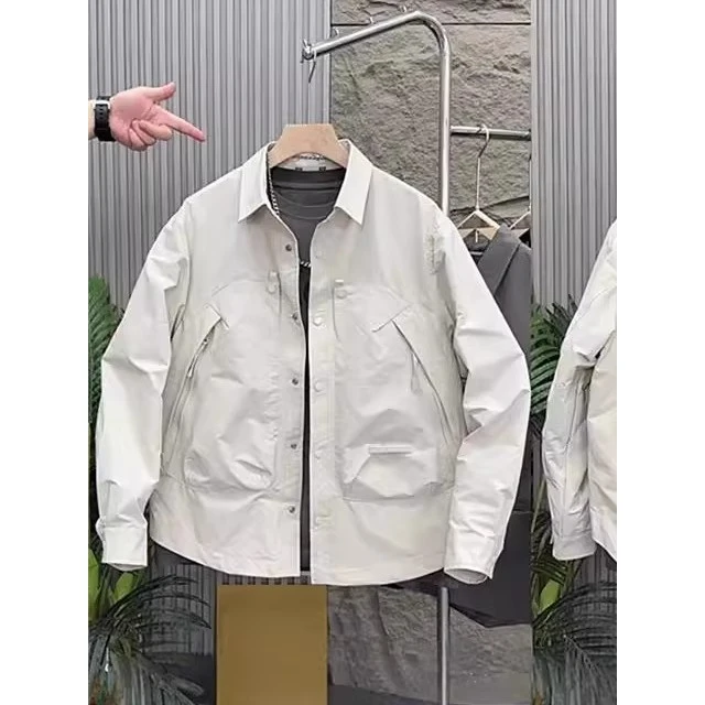 

Свободная куртка для пар на осень-зиму, мужская верхняя одежда большого размера, повседневное пальто с отложным воротником, из полиэфирного волокна, для активного отдыха