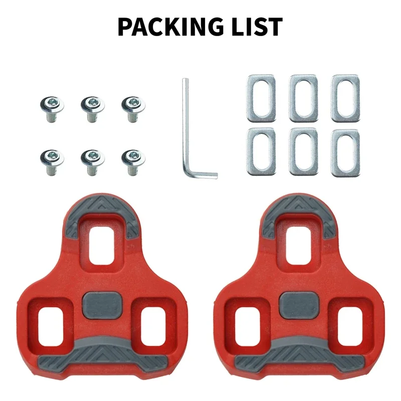 NPYBike-tapa de Pedal SPD, pedales de bicicleta, Clip de placa autoblocante para zapatos de ciclismo, tacos 0/4, 5/9 °   Flotador ajustable 자잠