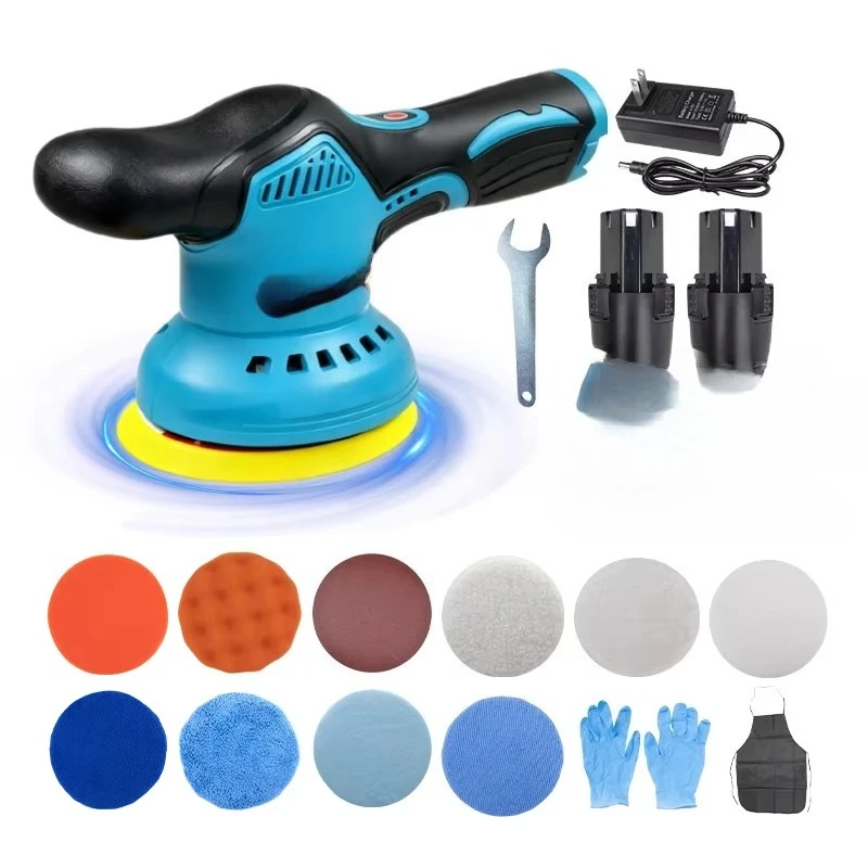 

Беспроводная полировальная машина для автомобиля, 21В, портативная, 125 мм, с литиевой батареей, для полировки и нанесения воска