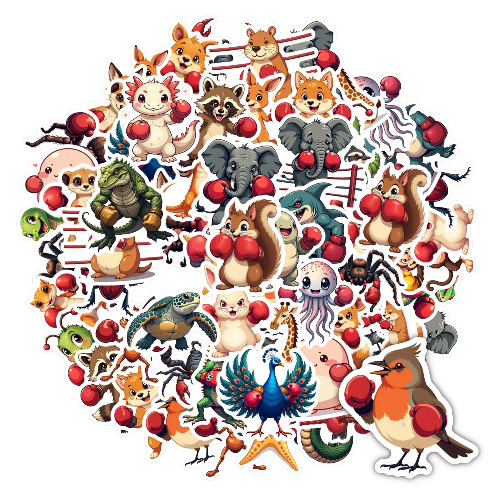 35 قطعة-70 قطعة ملصقات لطيفة ملصقات كرتونية ملصقات حيوانات للجيتار DIY لوح التزلج المحمول الأمتعة ديكور DIY #1