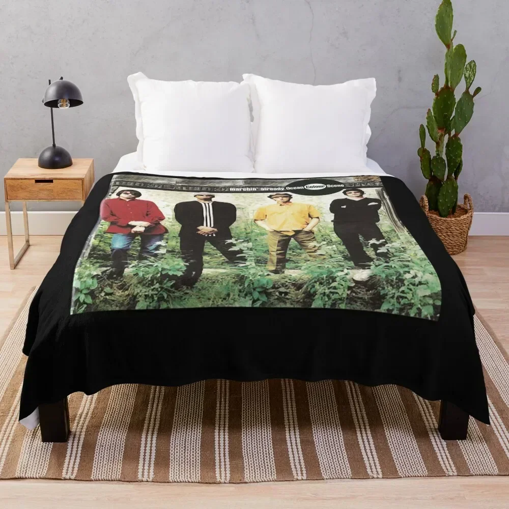 Ocean Colour Scene Marchin&x27; Already Classic T-Shirt.png Throw Blanket Hairy Picnic Luxury Brand Blankets