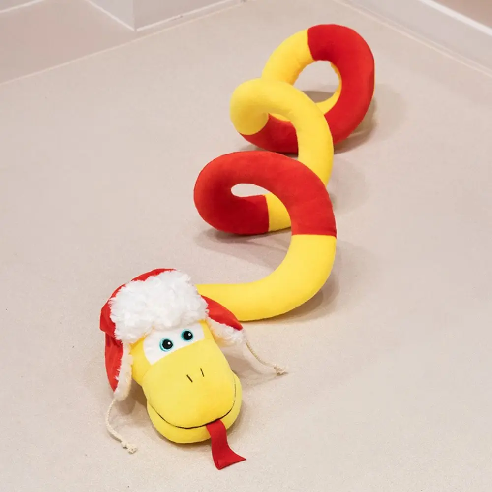 Novelty 150cm Snake Plush Toys Blessing Good Wishes 2025 New Year Dolls Cute PP Cotton Lucky Stuffed Dolls New Year Gifts