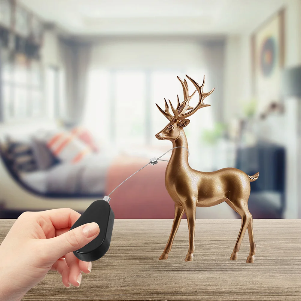 2 Pcs Anti-theft Pull Box Electronic Gadgets Telescopic Cable Cases Tool Steel Retractable Tether Lock Security Product