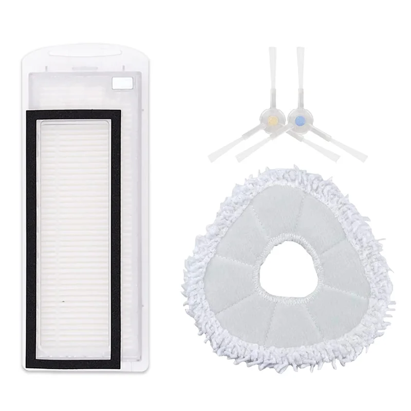 B83B-لمجموعة قطع غيار مكنسة الروبوت-قماش ممسحة قابل لإعادة الاستخدام لملحقات Narwal T10 فرشاة جانبية لمرشح الألياف الدقيقة #5