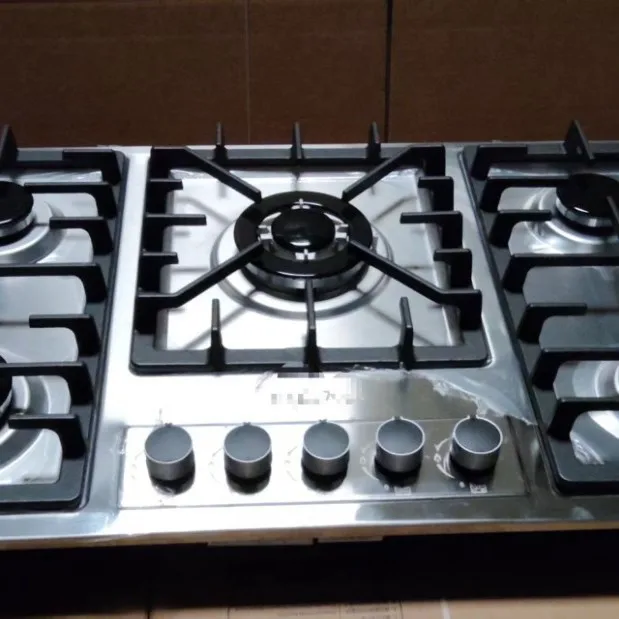 5-burner Stainless Steel Cooktop Built-in Countertop Model 5-3 Knock-down Kit; Complete Unit Available Immediate Shipment