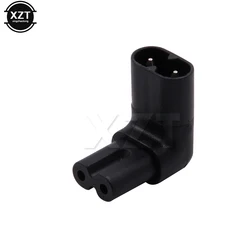 1pcs Figure 8 IEC 320 IEC320 iec C7 to C8 90 Degree Left & Right Angled AC Power Adapter Male Female Extension connector