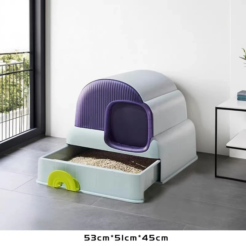 

Plastic cat Litter Box Self-Cleaning Castle Hiding Training cat Litter Box Accessories Toilet Areneros Para Gatos Home Items