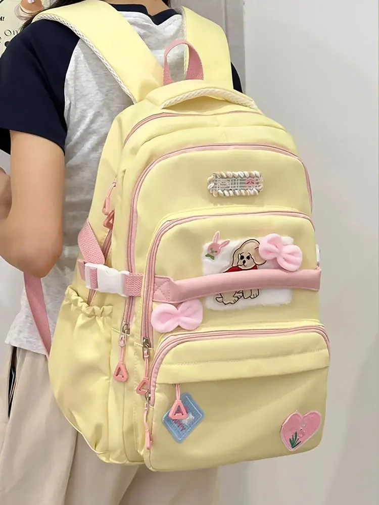 

Cute Cartoon Student School Backpack School Bags for Teenage Girls Women's Backpack Brand Book Bag Nylon Rucksack